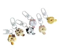 6 Pieces Elegant Cat Phone Pendant Hanging Pendant Mobile Charm Bag Ornament Resin Texture Decoration Gift Fun Keychain Jewelry, フリーサイズ