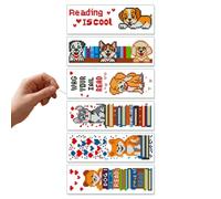 6 Pieces Embroidered Bookmark Dog Page Tracking Tool | Bookmarks Embroidered Bookmarks with Instructions for Lovers Adult Book Lovers, Book Lovers, Women, Men,