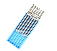 6 Pieces Engraving Bits Set - Tungsten Steel Rotary Cutters for Professional Micro Carving Drilling Woodworking DIY, 2.35 mm Shank - M