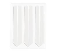 6 Pieces Eyelash Lifting Silicone Pads Lifting Silicone Pads Stripe for Mom Female White