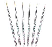 6 Pieces Eyeliner Brush Fine Point Eyeliner Eye Makeup Gel Eyeliner Fiber Bristles Eyeliner Brush Applicators Cosmetic Eye Wands Eyeliner ()