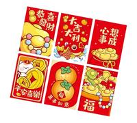 6 Pieces Festival Redness Packets for Spring Festival 2025 Year of The Snake Money Envelopes Stylish Paper Hongbao Snake Year Hong Bao