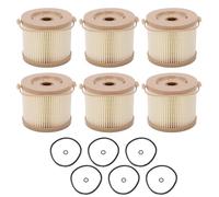 6 Pieces Filter 30 Micron Filter Cartridges with Water Separator Compatible with RACOR 2010PM OR 500FG for RACOR 2010/500FG Filter System