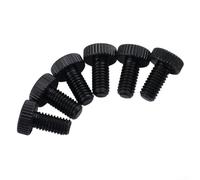 6 Pieces Fine Tuning Screws for Electric Guitar Tremolo Bridges Suitable for Floyd Rose Systems with Iron Material (Black)