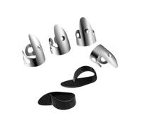 6 Pieces Finger Thumb Picks Set Stainless Steel Finger Picks and Thumb Picks