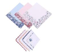 6 Pieces Floral Handkerchiefs, Printed Cotton Handkerchiefs, Women'S Handkerchiefs, Vintage Soft Handkerchiefs, Handy Pocket Squares