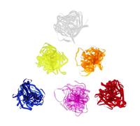 6 Pieces Fly Tying Nymph Skin Material Rubber Elastic Stretching Foil for Fishing Flies Bodies Tails Shellbacks 2m Length 0.3cm Width 6 Color Variants