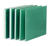 6 Pieces FR4 Fiberglass Sheet 100x100mm Water Green Ultra-Thin Epoxy Resin Insulation Board 3240 G10 Thin Glass Fiber Plate(100*100*0.7mm)