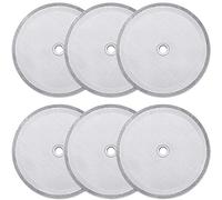 6 Pieces French Press Replacement Filters Mesh Filters Replacement 4 Inch Stainless Steel French Press Replacement Screen for 1000 ml, 34 Oz, 8 Cup French Press Coffee Makers and Tea Machines