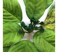 6 Pieces Glitter Poinsettia Flowers for Hanging Tree Decorations and Seasonal Party Use Suitable for Home 22cm (Green)