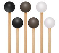 6 Pieces Glockenspiel Mallets Rubber Mallet Percussion Wood Xylophone Bell Mallets Glockenspiel Sticks Drum Mallet Percussion with Wood Handle for Xylophone Glockenspiel Marimba Bell Chime