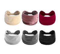 6 Pieces Headband, Simple Solid Color Headband, Women'S Pull-Up Elastic Headband, Sports Breathable Wide Headband, Fashionable Headband, Women'S Hairstyle Decoration
