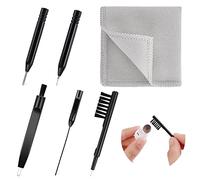 6 Pieces Hearing Aid Cleaning Kits Professional Hearing Amplifier Cleaning Brush Screwdriver Fabric Vent Cleaner Wire Hearing Aid Accessories