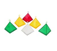 6 Pieces Helium Balloons Pyramid Pendant Bearing Weight Block Party Supplier