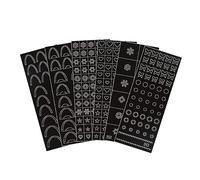 6 pieces hollow airbrush stencil nail stickers create unique nail designs for parties