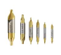 6 Pieces HSS Centering Drill Bits Set Countersink Lathe Bit Sharp Durable