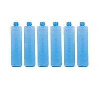6 Pieces Ice Blocks Food Drink Cooling Reusable Ice Pack Leakproof Lightweight PE Material Suitable for Party Picnic BBQ Camp, 16cmx4cm