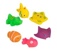 6 Pieces Kitten Swimming Pool Water - Interactive Water Toys, Outdoor Play for | Indoor Toys, Squeaky Floating Fish Cat Toys,