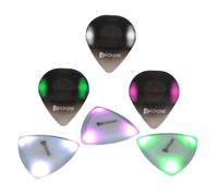 6 Pieces Light up Guitar Picks Colourful Guitar Thumb Picks for Performance Gift