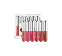 6 Pieces Lipstick Collection Matte Finish Liquid Lip Gloss Long Lasting Formulas For Parties And Daily Wear