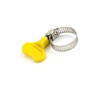 6 Pieces/lot Stainless Steel Butterfly Homebrew Pipe Clamp Fit 6mm O.D ~ 29mm O.D Tube Plastic Handle,(13 19mm)