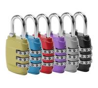 6 Pieces Luggage Locks, 3 Digit Combination Padlock Waterproof Code Padlock Colorful Suitcase Lock Security Travel Lock Code for Luggage Bag Locker Suitcase (6 Colors)