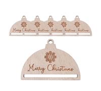 6 Pieces Macrame Pieces DIY Crafts Christmas Decoration Hanging Decorations