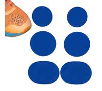 6 Pieces Mesh Shoe Hole Repair Patches, Shoe Hole Prevention Patches, Shoe Hole Prevention Patches, Patches for Most Shoes and Seats for Running Shoes, Work Boots, Sapphire, Consulte la descripción
