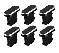 6 Pieces Metal Anti-Dust Plugs For iPhone Charger Protector Cover Durable Waterproof Charging Port Cover, Efficient Dust & Water Protection, Compatible with iPhone 7/8/11/12/13/14/Pro/Max/X/Xs/Xr/Plus