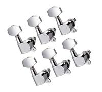 6 Pieces Metal Guitar Tuning Pegs, Machine Head Knob for Adjusting Guitars, Metal Guitar Replacement Pegs with Tuning Pegs