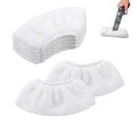 6 Pieces Microfiber Cloth Set Replacement Cover Cloths for Hand Steam Cleaner Microfiber Cloth Set Washable Compatible with Kärcher Steam Cleaners SC 1 SC 2 SC 3 SC 4 SC 5