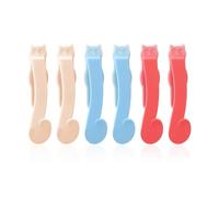 6 Pieces Multifunctional Reading Bookmarks, Silicone Automatic Bookmarks, Children's Reading Bookmarks, Book Accessories, Gift Bookmarks for Book Lovers