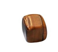 6 Pieces Natural Crystal Ice Particles, Quick-Frozen Ice Cubes for Whiskey & Red Wine, Reusable Drink Stones Set(Tiger Eye)