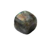 6 Pieces Natural Crystal Ice Particles, Quick-Frozen Ice Cubes for Whiskey & Red Wine, Reusable Drink Stones Set(Labradorite)