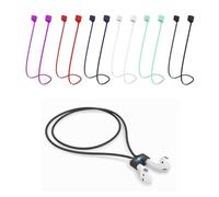 6 Pieces of Colorful Soft Rubber Sports Earphone Lanyards, Magnetic Anti-lost Silicone Lanyards, Wireless Bluetooth Earphone Lanyards, Suitable for Running, Fitness, Cycling, Etc.