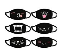 6 Pieces of Cute Masks, Dust Masks, Creative Pattern Masks, Protective Masks, Cartoon Masks, Reusable Masks