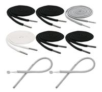 6 Pieces Of Drawstring Replacement Rope And 2 Pieces Of Metal Rope Threader, Stainless Steel Head With Rope Needle, Jackets And Storage Bags Replacement Use.