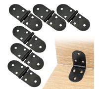 6 Pieces of Foldable Hinges, Furniture Parts Replacement, 180 Degree Flip Hinges, Furniture Hardware Accessories, Suitable for Cabinet Doors and Folding Dining Tables.