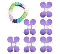 6 Pieces of Four-Leaf Clover Garland, Colorful Decorative Banners, Colorful Garlands, Hanging Garlands, Party Decoration Supplies, Suitable for Birthdays, Parties, Weddings (3.2m One Piece)