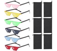 6 Pieces Of Glasses, 6 Pieces Of Glasses Bags, Funny Sunglasses, Funny Sunglasses, Party Sunglasses, Festival Glasses, Cool Glasses
