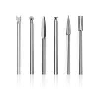 6 Pieces of Metal Drill Bits, Wood Carving Drill Bits, Special Tool Sets for Engraving, DIY Woodworking Engraving and Drilling.