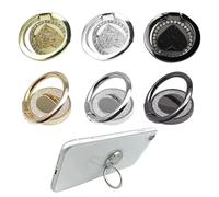 6 Pieces Of Metal Ring Buckle, Portable Mobile Phone Holder, Mobile Phone Accessories, Round Ring Holder.