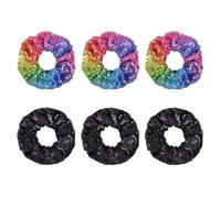 6 Pieces Of Sequin Hair Ties, Shiny Hair Ties, Exquisite Hair Accessories, Girls Hair Accessories, Elastic Hair Ties, Decorative Hair Ties, Hair Decoration