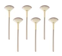 6 Pieces Of Soft Fan-Shaped Makeup Brushes, Delicate And Even Makeup, High-Gloss Brightening Brushes, Suitable For Blush Fruit Acid Essence Care And Daily Makeup.