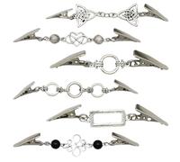 6 Pieces Of Sweater Clips, Retro Sweater Clips, Anti-Exposure Cardigan Clips, Metal Cardigan Clips, Clothing Decoration Clips, Creative Cardigan Clips