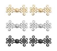 6 Pieces of Waist-Closing Buttons, Removable Buttons, Clothing Accessories, Metal Buttons, Suitable for Pants, Tops, and Skirts.