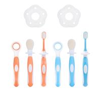 6 Pieces Oral Silicone Toothbrush, Children's Deciduous Teeth Cleaning, Children's Dental Care Tools, Soft Children's Toothbrush