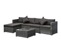 6-Pieces Outdoor Rattan Corner Sofa Set