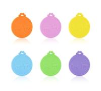 6 Pieces Pet Can Sealing Lids, Animal Feed Jar Lids, Silicone Sealing Lids, Reusable Sealing Lids, Food Storage Lids