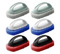 6 Pieces Plastic Handle Cleaning Brushes, Multi-Purpose Cleaning Brushes, Durable Cleaning Brushes, Suitable For Bathtubs, Tiles, Stoves, Sinks